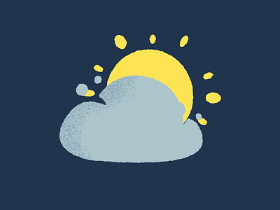 Sunny+Clouds Animation animation climate clouds design hand drawn illustration motion graphics sunny vector weather