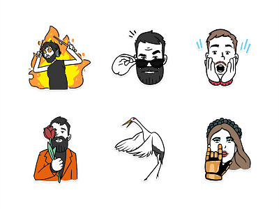 Kazka — Telegram Stickers art cartoon cartoon character character emotion icon illustration kazka line messenger photoshop sticker stickers telegram whatsapp