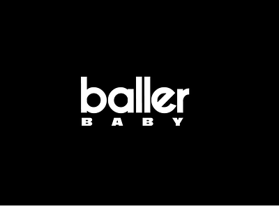 Baller Baby Logo Concept black brand logo logotype