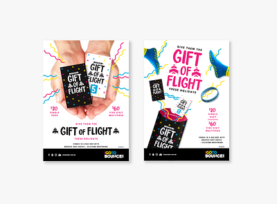 Gift of Flight Xmas Poster advertising design graphic design hands poster print promotional socks squiggles stationary xmas card