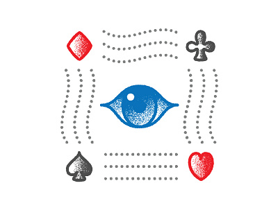 Eye cards dots eye illustration suits tattoo