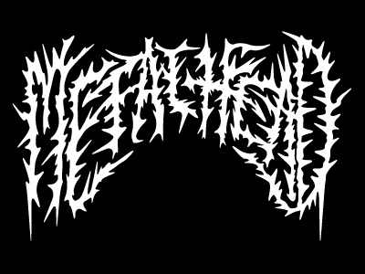 Metalhead death illustration metal type