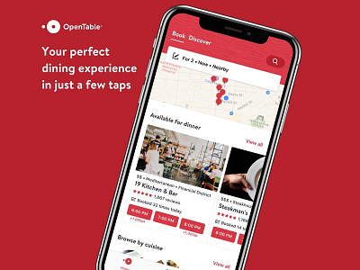 OpenTable Home Screen