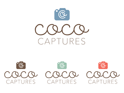 Coco Captures Photographer's Logo camera logo photography script simple