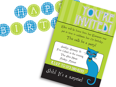 Le Chat Parisian Invitation