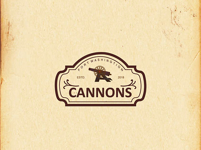 Cannon Logo branding clean creative farm graphic graphic design handdrawing handmade icon illustration line art logo logo designs professional simple sketch typography unique vector