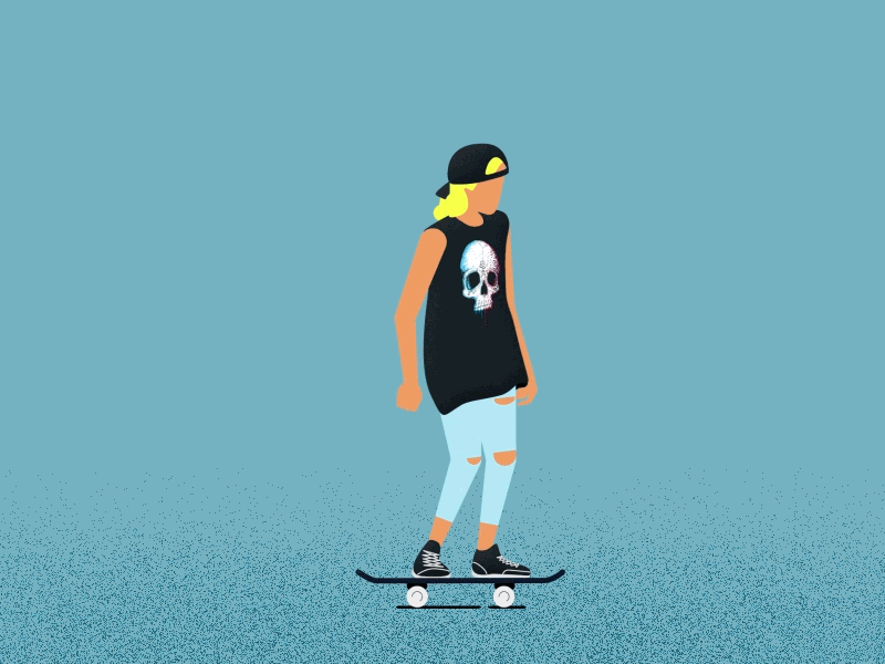Double Kickflip adobe after effects after effects aftereffects character animation fillum fillum pro fillum production fillumpro gif gif animated loop animation looped mograph motion motion graphics