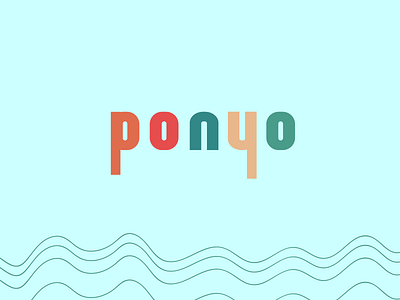 weekly warm-up / Ponyo anime challenge design ponyo studio ghibli typography weekly warm up
