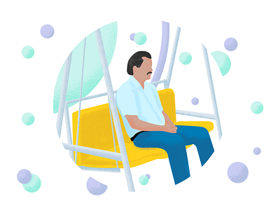 Waiting for the dribbble invitation design illustration vector