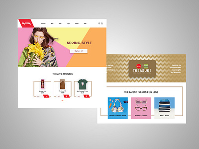 TK Maxx landing page clean colors fashion product website shopping tk maxx web design