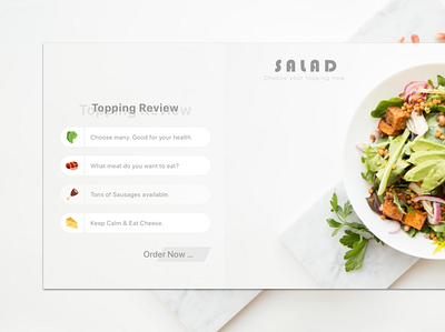 Salad. Enjoy ... branding design flat ui web website