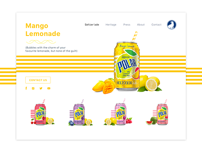 Mango design flat ui web