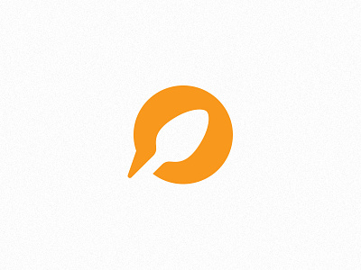 Capcus: Talking Food brand design food graphic logo orange spoon talk