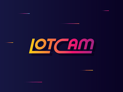 LotCam brand design logo retro speed