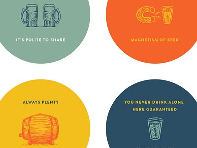 Coasters Concepts beer coaster drink illustration pub sticker mule
