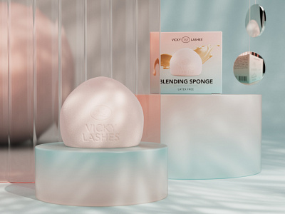 Blending sponge package