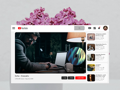 Youtube Website Redesigned design uiux website website builder youtube youtuber