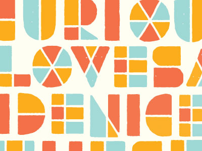 Hide & Seek Typeface typography illustration hand-drawn
