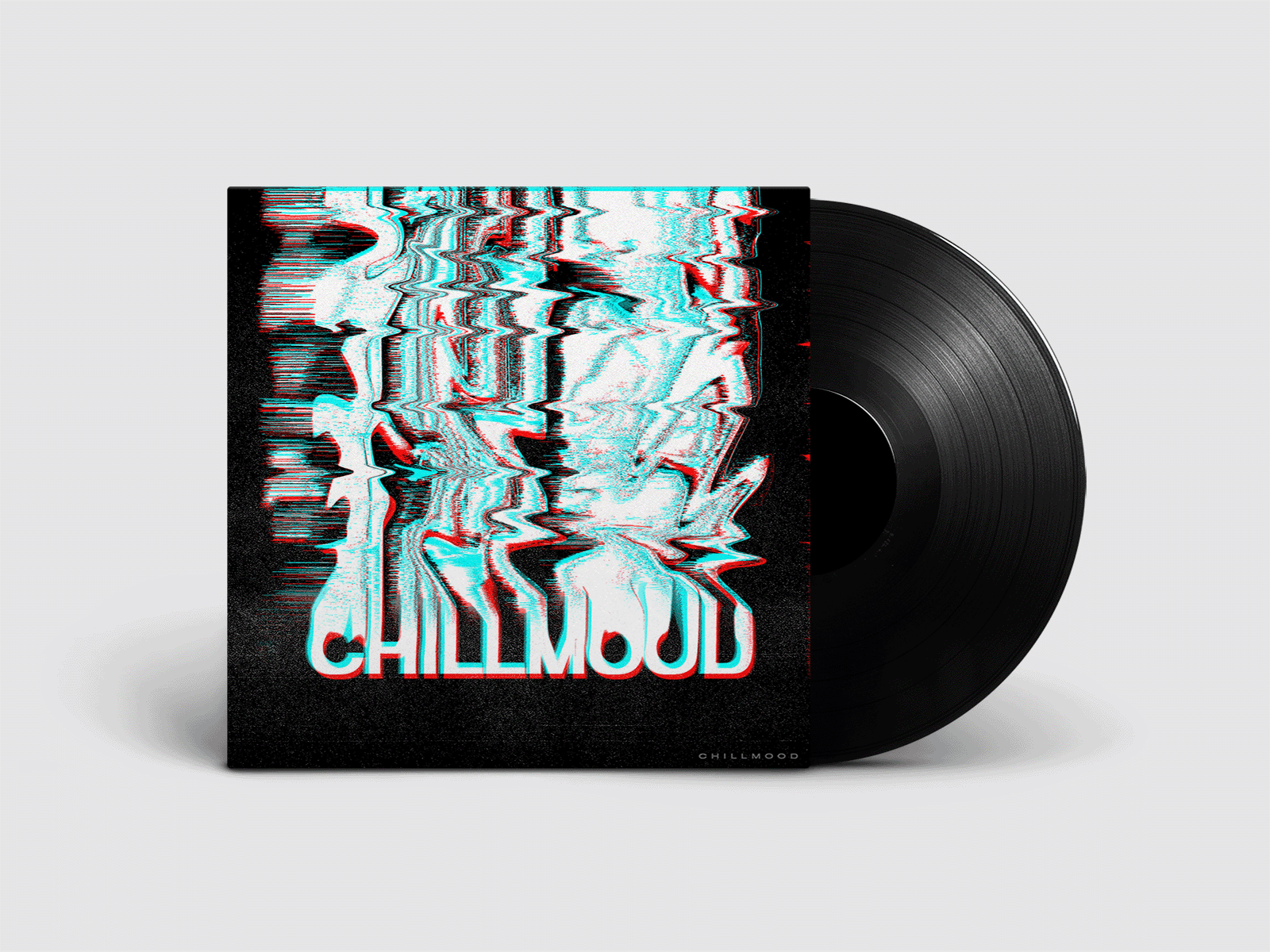 Playlist Cover — Chillmood cover design experimental glitch vinyl vinyl design vinyl record