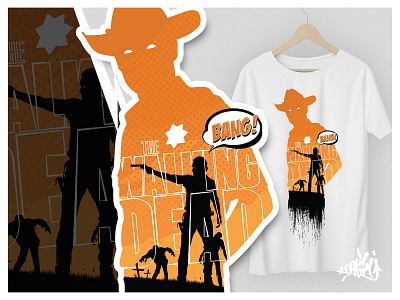 The Walking Dead Fan T-Shirt Design