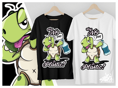 Say "NO" to Plastic T-Shirt Concept Design