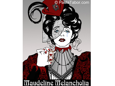 Maudeline Melancholia art digital fantasy art illustration poster art steampunk