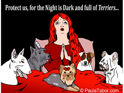 Night Of Terriers cartoon cartoon illustration digital dog illustration humorous illustration illustration tv series