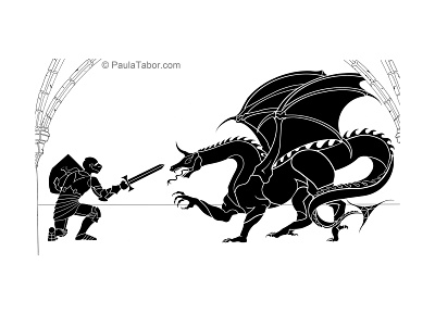 Black Dragon art digital dragon fantasy art illustration mythical creature