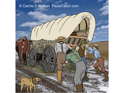 American West Stuck american history children books childrens book digital historical history illustration kids books non fiction old west pioneer wagon