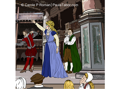 Elizabethan Stage children book illustration digital england globes history illustration kids books shakespeare theater