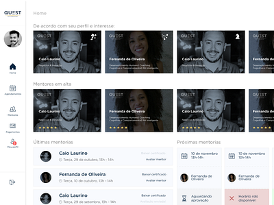 Agendamento e Acompanhamento de Mentoria