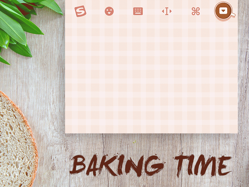 Baking Time bake baking bread cook cookie keyboard sougou toast type typewriting