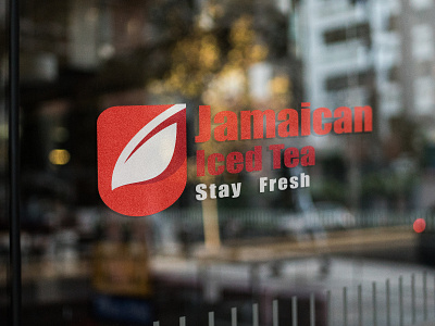 Jamaican Iced tea branding design fresh iced tea illustration jamaica jamaican logo red resturant tea