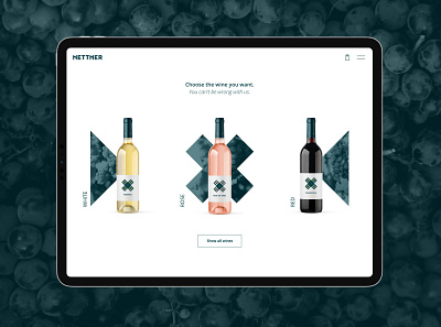 Nettner Winery branding e shop ecommerce mobile product product design ui ux