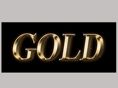 Gold Text Effect illustration indesign photoshop