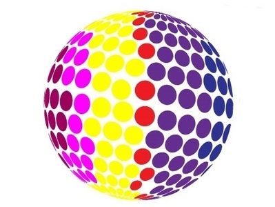 Circle Pixel Logo illustration