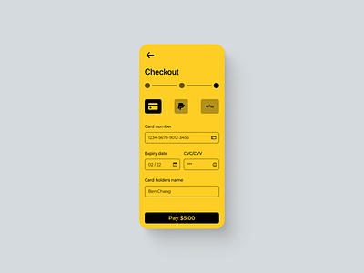 Daily UI Challenge 002 checkout credit card checkout dailyui dailyui002 mobile form