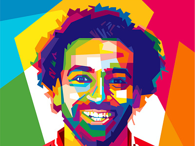 MOH SALAH abstract abstract art abstract design beautiful colorful colors geometric illustration moh salah popart sports wpap