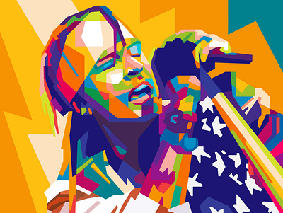 AXL gun n roses abstract abstract art abstract design american axl axl rose beautiful celebrities colorful colors geometric gun n roses illustration music music art musician popart wpap