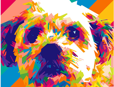 PET fiverr 1 abstract abstract art abstract design animal beautiful colorful colors commission commission open geometric illustration pet pet care pets popart wpap