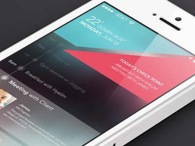 Today's Check Point app design app concept ios7 mobile schedule ui ux