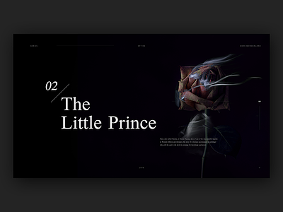 Dark Wonderland 02 : The little prince artdirection artwork conceptart dark promotion surreal teaser ui