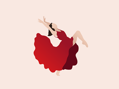 Dance flat illustration vector web