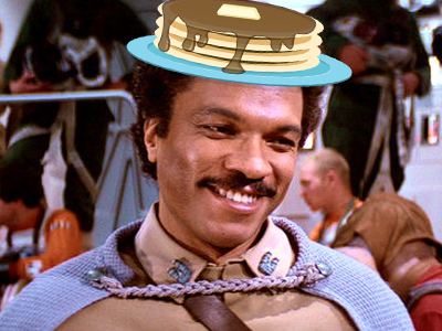 Lando's Pancake Hat lando calrissian pancakes
