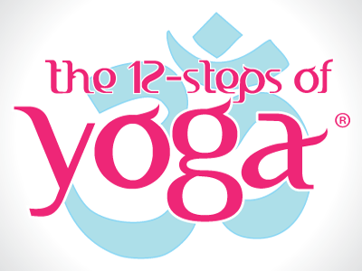 The 12-Steps of Yoga Logo illustrator logo vector yoga