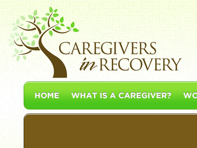 Caregivers in Recovery earth tones pixel patterns texture