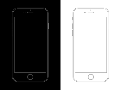 Minimal Apple iPhone 6s Templates - Adobe Photoshop PSD file 6s black free freebie iphone iphone 6s minimal mockup photoshop psd template white
