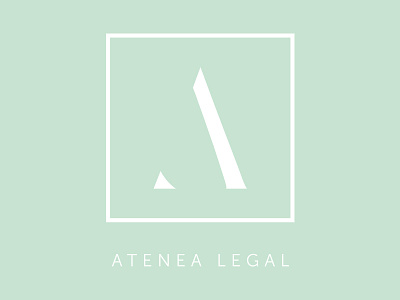 Atenea Legal 2d branding design illustration logo vector