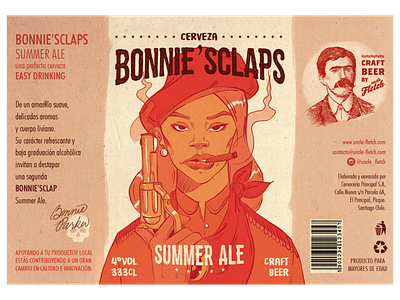 Bonnie Sclaps Beer Label