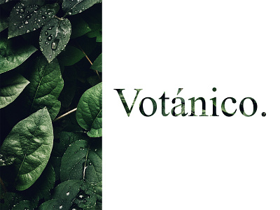 Votánico Plant Based Food branding food logo